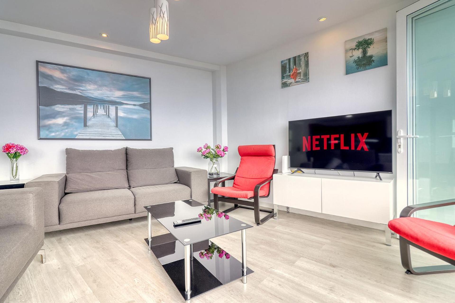 Central Modern Apartment With Private Parking & Ocean View & Coffee Corner إيكود ذي لوس فينوس المظهر الخارجي الصورة